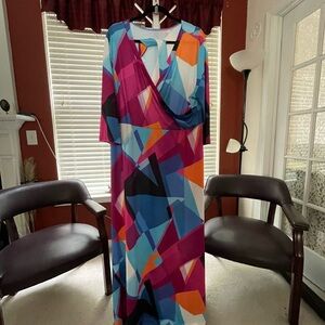 Colorful Geometric Women's Dress